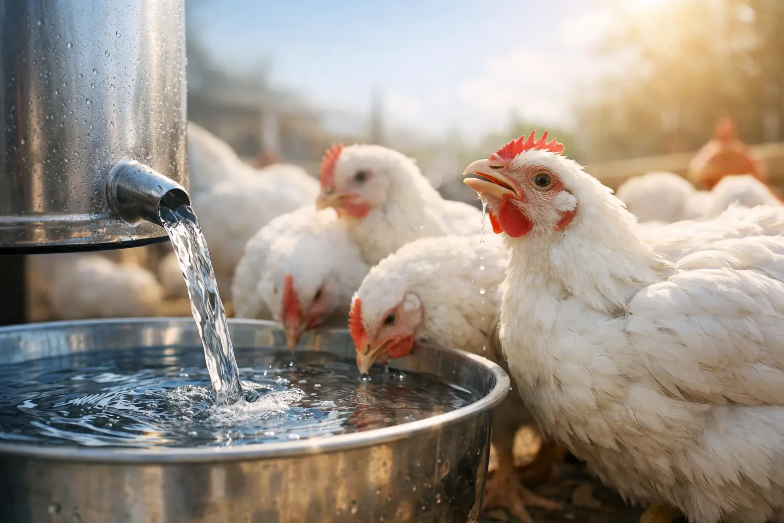 Heat Stress on Poultry and Fresh Cool Water