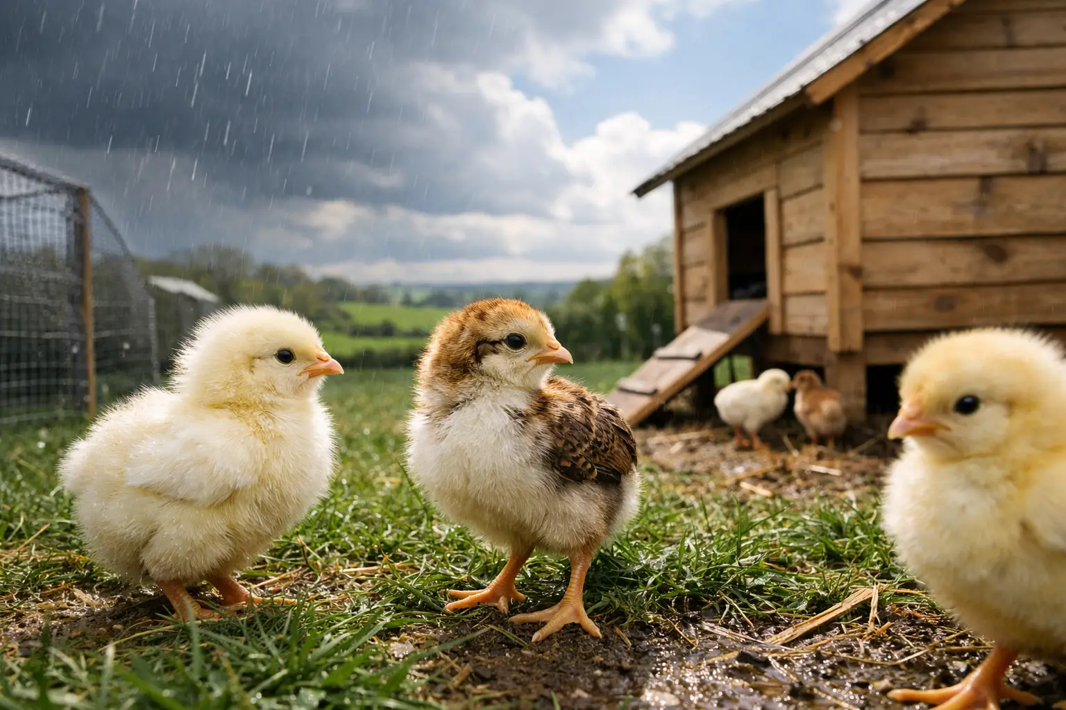 When to Move Chicks Outside in British Weather